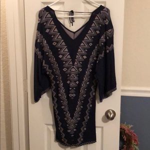 Bodycon bell sleeved mini dress